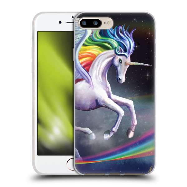 Rose Khan Unicorns Rainbow Dancer Soft Gel Case for Apple iPhone 7 Plus / iPhone 8 Plus