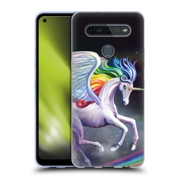 Rose Khan Unicorns Rainbow Dancer Soft Gel Case for LG K51S
