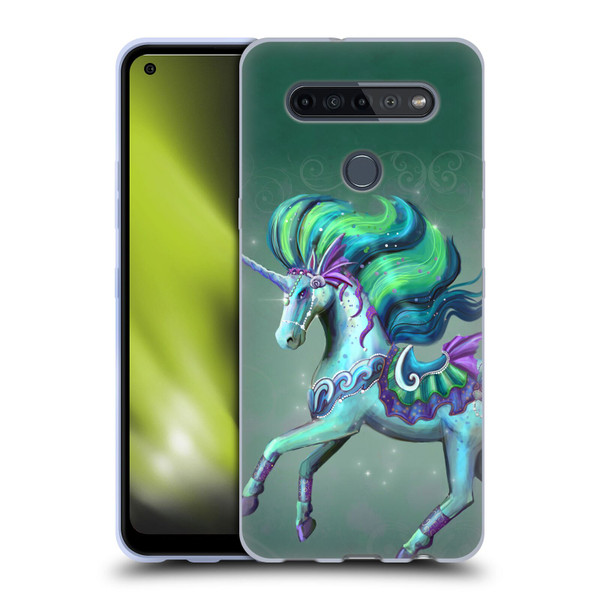 Rose Khan Unicorns Sea Green Soft Gel Case for LG K51S