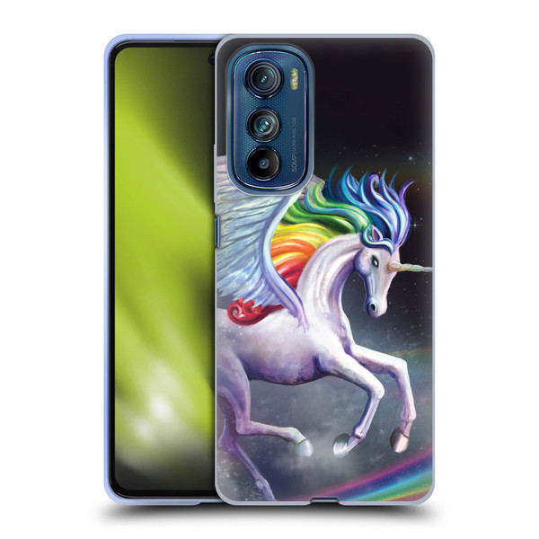 Rose Khan Unicorns Rainbow Dancer Soft Gel Case for Motorola Edge 30