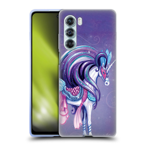 Rose Khan Unicorns White And Purple Soft Gel Case for Motorola Edge S30 / Moto G200 5G