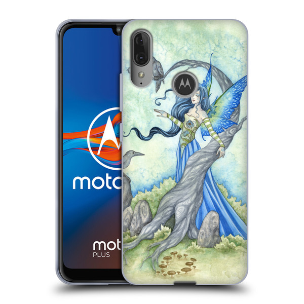 Amy Brown Elemental Fairies Night Fairy Soft Gel Case for Motorola Moto E6 Plus