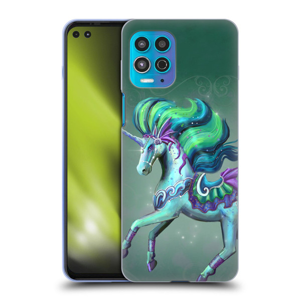 Rose Khan Unicorns Sea Green Soft Gel Case for Motorola Moto G100