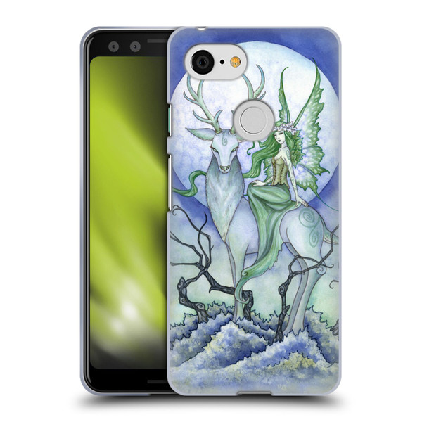 Amy Brown Elemental Fairies Midnight Fairy Soft Gel Case for Google Pixel 3