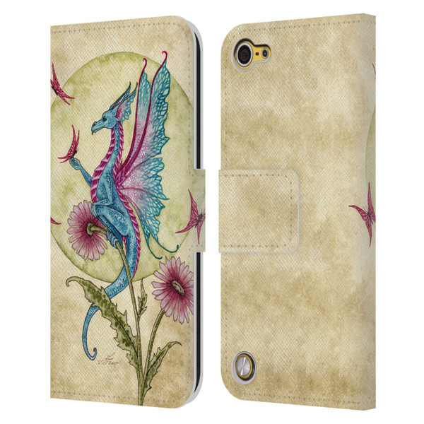 Amy Brown Mythical Butterfly Daydream Leather Book Wallet Case Cover For Apple iPod Touch 5G 5th Gen