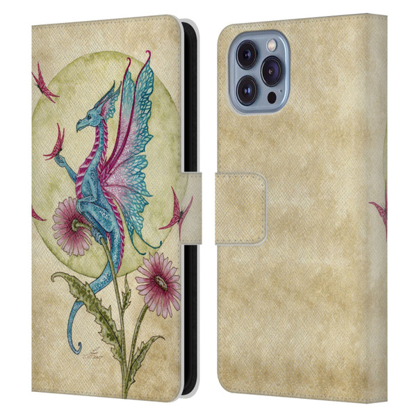 Amy Brown Mythical Butterfly Daydream Leather Book Wallet Case Cover For Apple iPhone 14