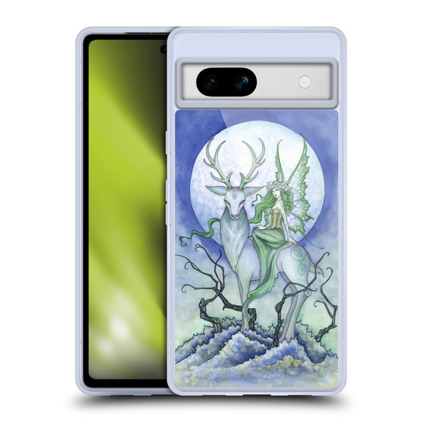 Amy Brown Elemental Fairies Midnight Fairy Soft Gel Case for Google Pixel 7a