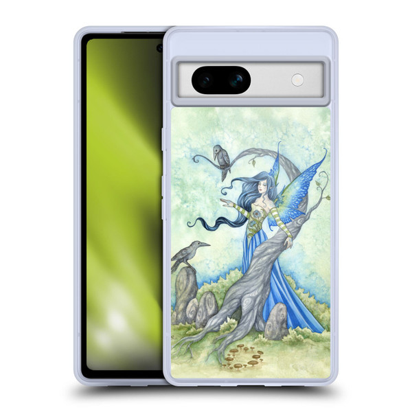 Amy Brown Elemental Fairies Night Fairy Soft Gel Case for Google Pixel 7a