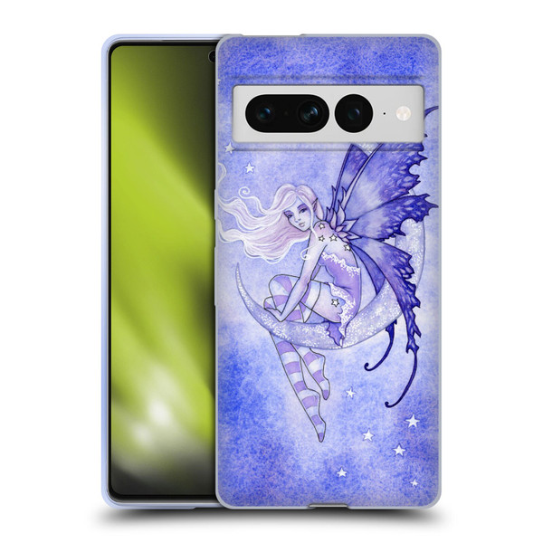 Amy Brown Elemental Fairies Moon Fairy Soft Gel Case for Google Pixel 7 Pro