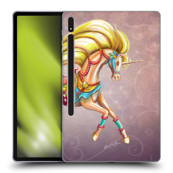 Rose Khan Unicorns Western Palomino Soft Gel Case for Samsung Galaxy Tab S8 Plus