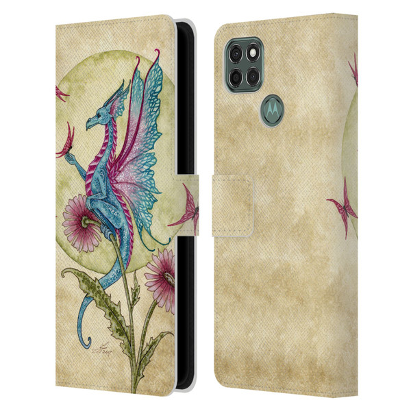 Amy Brown Mythical Butterfly Daydream Leather Book Wallet Case Cover For Motorola Moto G9 Power