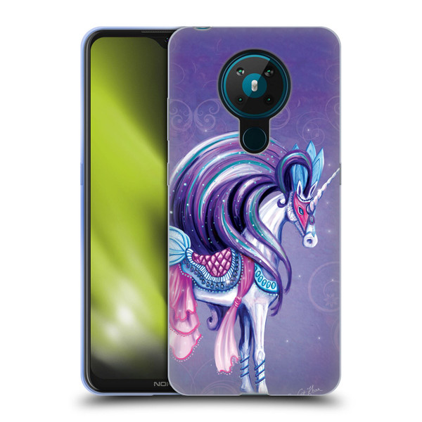 Rose Khan Unicorns White And Purple Soft Gel Case for Nokia 5.3
