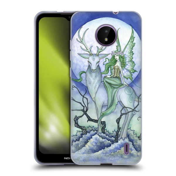 Amy Brown Elemental Fairies Midnight Fairy Soft Gel Case for Nokia C10 / C20