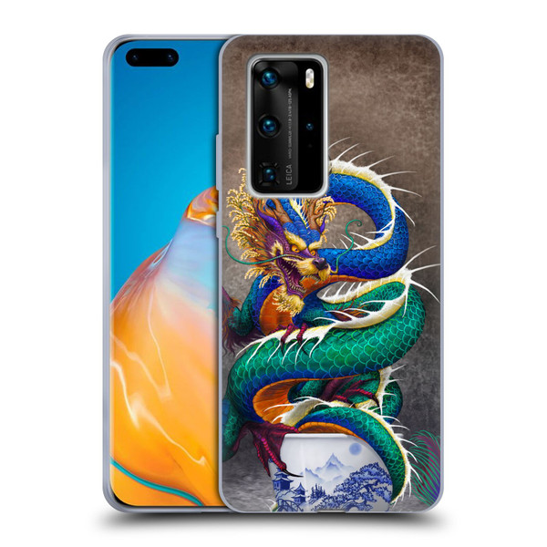 Stanley Morrison Dragons Asian Sake Drink Soft Gel Case for Huawei P40 Pro / P40 Pro Plus 5G