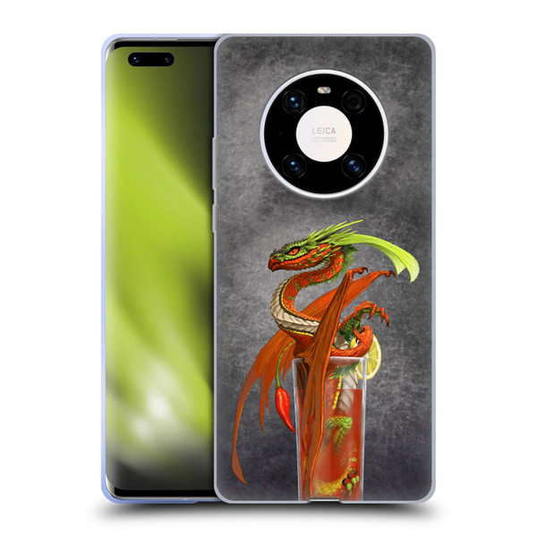 Stanley Morrison Dragons Red Tomato Bloody Mary Soft Gel Case for Huawei Mate 40 Pro 5G