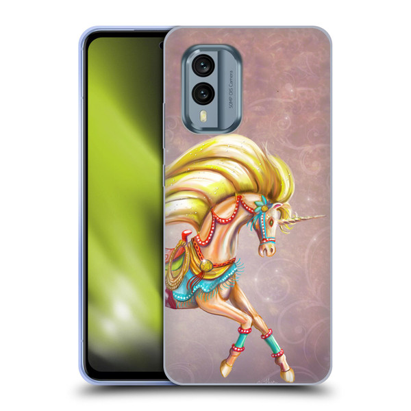 Rose Khan Unicorns Western Palomino Soft Gel Case for Nokia X30