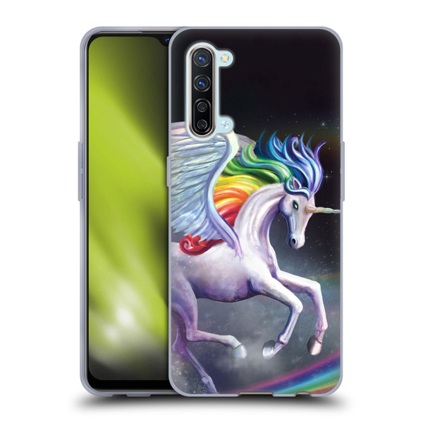 Rose Khan Unicorns Rainbow Dancer Soft Gel Case for OPPO Find X2 Lite 5G