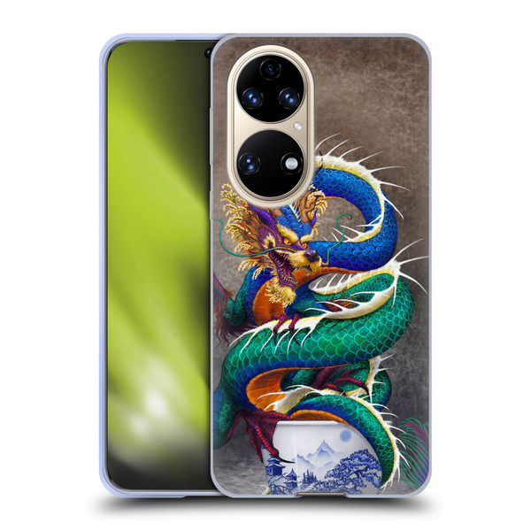 Stanley Morrison Dragons Asian Sake Drink Soft Gel Case for Huawei P50
