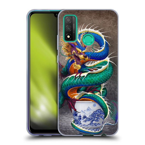 Stanley Morrison Dragons Asian Sake Drink Soft Gel Case for Huawei P Smart (2020)