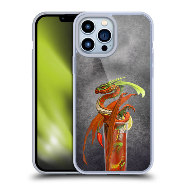 Stanley Morrison Dragons Red Tomato Bloody Mary Soft Gel Case for Apple iPhone 13 Pro Max