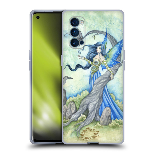 Amy Brown Elemental Fairies Night Fairy Soft Gel Case for OPPO Reno 4 Pro 5G