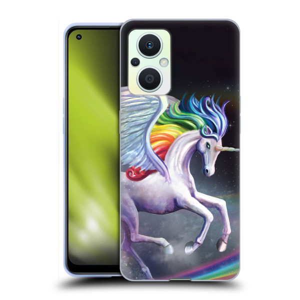 Rose Khan Unicorns Rainbow Dancer Soft Gel Case for OPPO Reno8 Lite