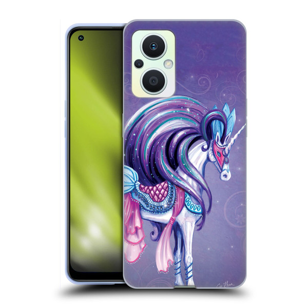 Rose Khan Unicorns White And Purple Soft Gel Case for OPPO Reno8 Lite
