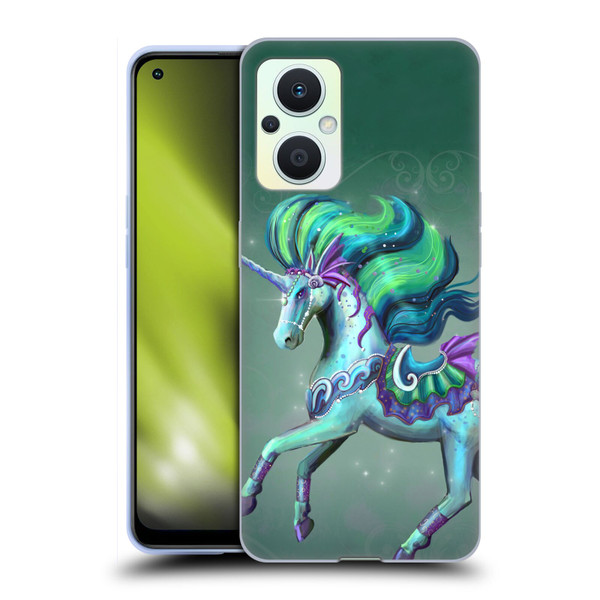 Rose Khan Unicorns Sea Green Soft Gel Case for OPPO Reno8 Lite