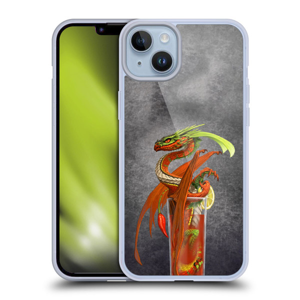 Stanley Morrison Dragons Red Tomato Bloody Mary Soft Gel Case for Apple iPhone 14 Plus