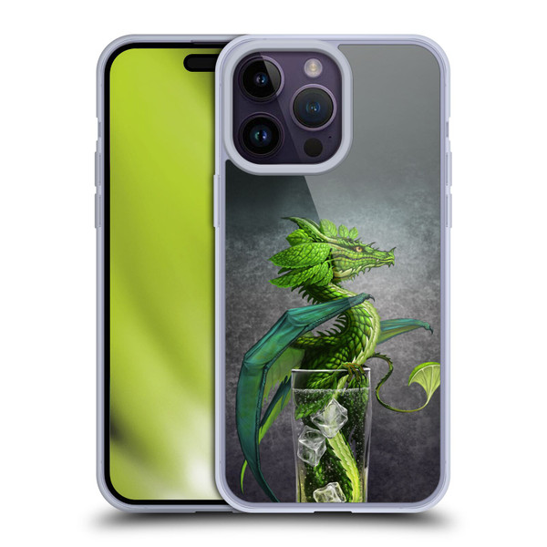 Stanley Morrison Dragons Green Mojito Drink Soft Gel Case for Apple iPhone 14 Pro Max