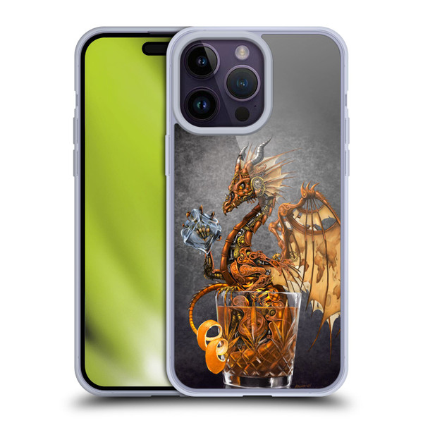 Stanley Morrison Dragons Gold Steampunk Drink Soft Gel Case for Apple iPhone 14 Pro Max