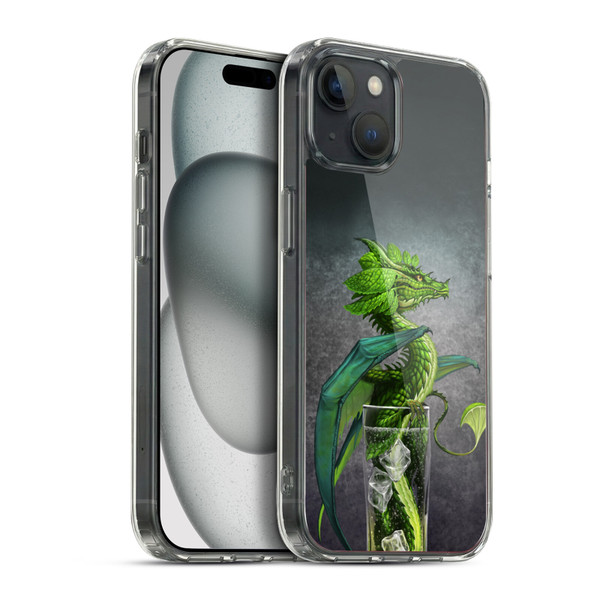 Stanley Morrison Dragons Green Mojito Drink Soft Gel Case for Apple iPhone 15 Plus & MagSafe