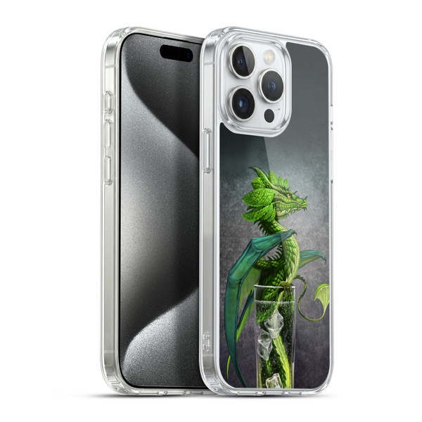 Stanley Morrison Dragons Green Mojito Drink Soft Gel Case for Apple iPhone 15 Pro Max & MagSafe