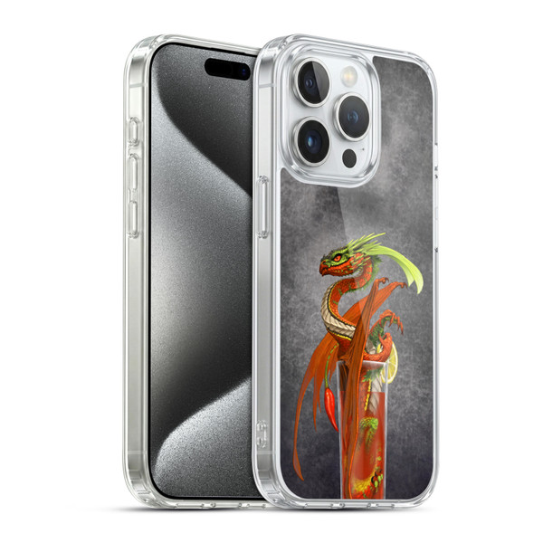 Stanley Morrison Dragons Red Tomato Bloody Mary Soft Gel Case for Apple iPhone 15 Pro & MagSafe