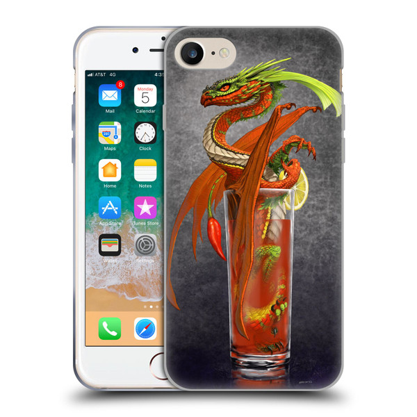 Stanley Morrison Dragons Red Tomato Bloody Mary Soft Gel Case for Apple iPhone 7 / 8 / SE 2020 & 2022
