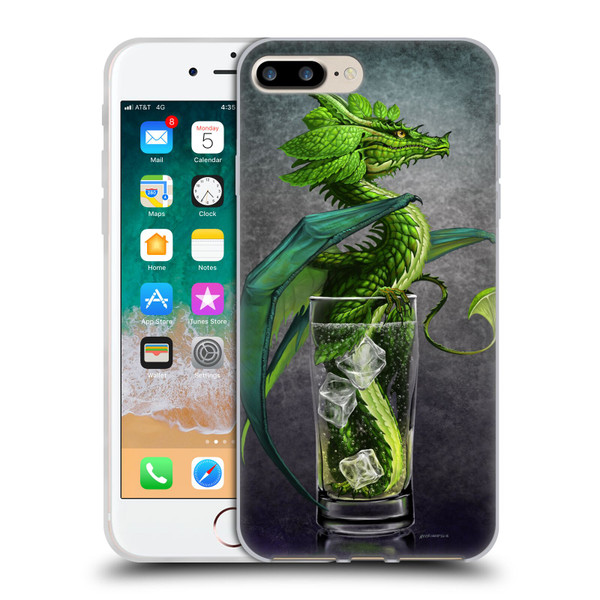 Stanley Morrison Dragons Green Mojito Drink Soft Gel Case for Apple iPhone 7 Plus / iPhone 8 Plus
