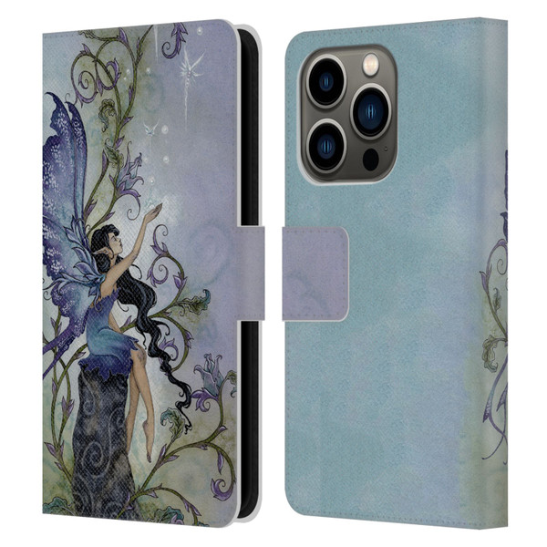 Amy Brown Pixies Creation Leather Book Wallet Case Cover For Apple iPhone 14 Pro