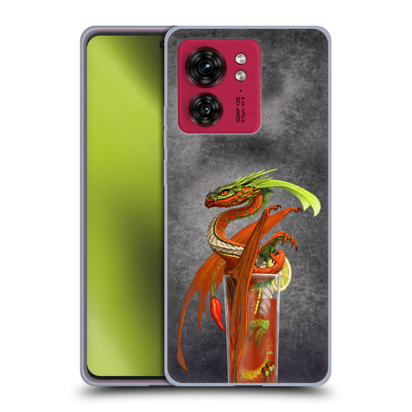 Stanley Morrison Dragons Red Tomato Bloody Mary Soft Gel Case for Motorola Moto Edge 40