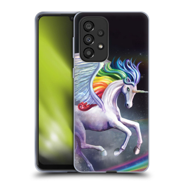 Rose Khan Unicorns Rainbow Dancer Soft Gel Case for Samsung Galaxy A33 5G (2022)