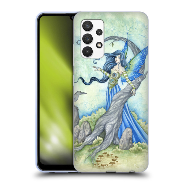 Amy Brown Elemental Fairies Night Fairy Soft Gel Case for Samsung Galaxy A32 (2021)