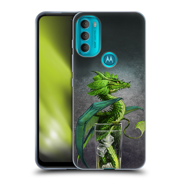 Stanley Morrison Dragons Green Mojito Drink Soft Gel Case for Motorola Moto G71 5G