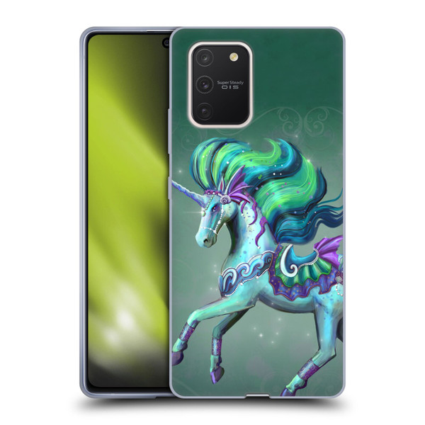 Rose Khan Unicorns Sea Green Soft Gel Case for Samsung Galaxy S10 Lite