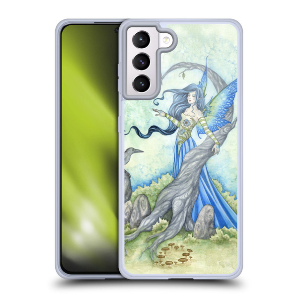 Amy Brown Elemental Fairies Night Fairy Soft Gel Case for Samsung Galaxy S21+ 5G