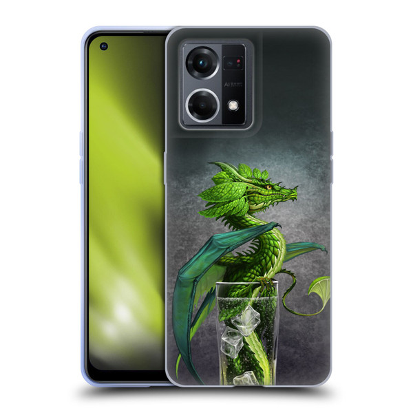 Stanley Morrison Dragons Green Mojito Drink Soft Gel Case for OPPO Reno8 4G