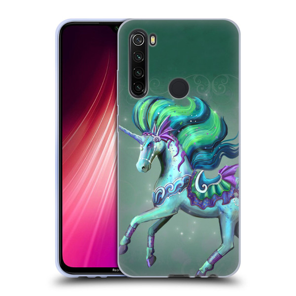 Rose Khan Unicorns Sea Green Soft Gel Case for Xiaomi Redmi Note 8T