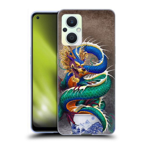 Stanley Morrison Dragons Asian Sake Drink Soft Gel Case for OPPO Reno8 Lite