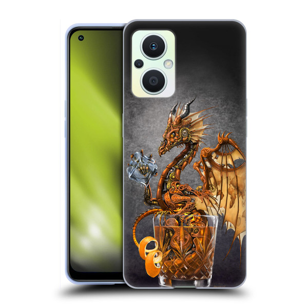 Stanley Morrison Dragons Gold Steampunk Drink Soft Gel Case for OPPO Reno8 Lite