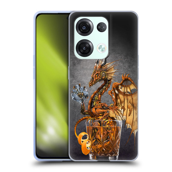 Stanley Morrison Dragons Gold Steampunk Drink Soft Gel Case for OPPO Reno8 Pro