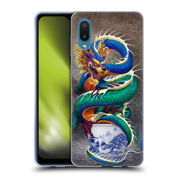 Stanley Morrison Dragons Asian Sake Drink Soft Gel Case for Samsung Galaxy A02/M02 (2021)