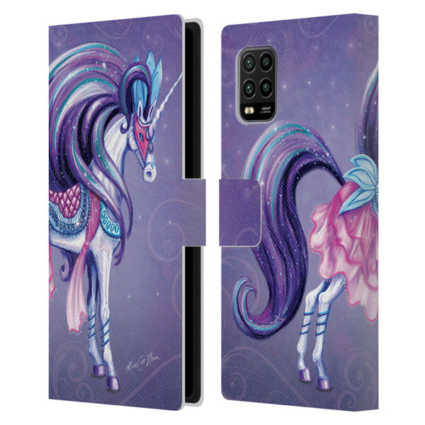 Rose Khan Unicorns White And Purple Leather Book Wallet Case Cover For Xiaomi Mi 10 Lite 5G